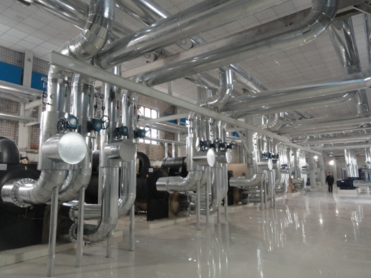 清徐葡乡苑小区-水系统,水源热泵供暖工程